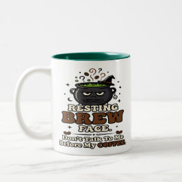 Em Dois Tons Caneca de Café de Enfermeira de Halloween