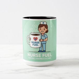 Em Dois Tons Caneca de Café de Enfermeira Engraçada – Presente 