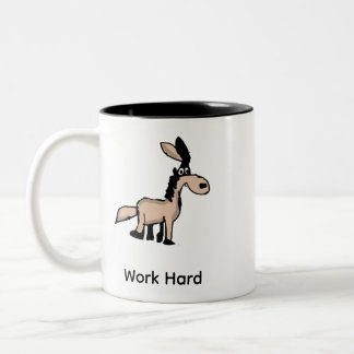 Em Dois Tons Caneca de Café de Escritório Burro de Desenho Anim