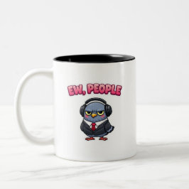 Em Dois Tons Caneca de Café de Escritório Pombo Pessoas Ew Engr