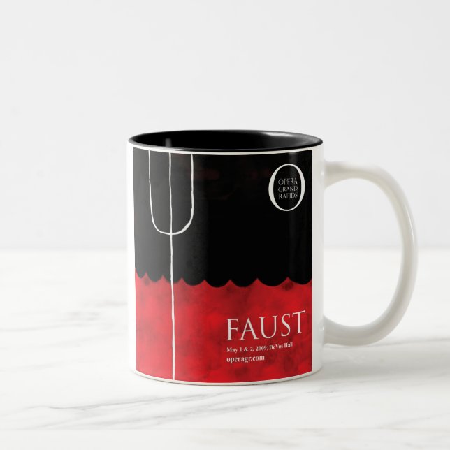 Em Dois Tons Caneca de café de Faust (Direita)
