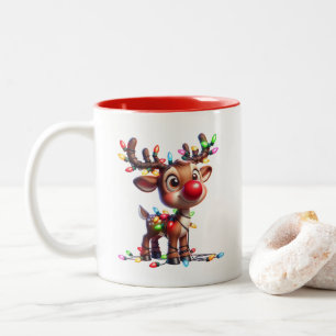 Em Dois Tons Caneca de Café de Férias