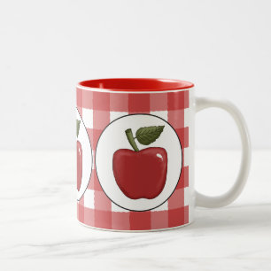 Em Dois Tons Caneca de café de fruta da Apple Country
