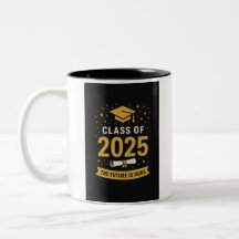 caneca de café de graduação