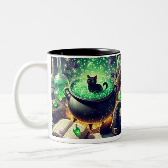Em Dois Tons Caneca de café de Halloween (Esquerda)