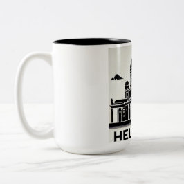 Em Dois Tons Caneca de café de Helsinque 