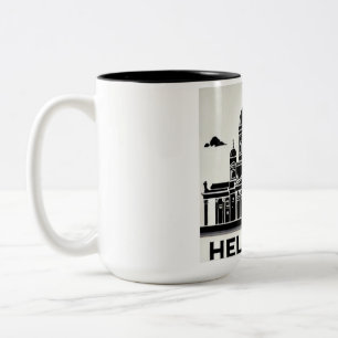 Em Dois Tons Caneca de café de Helsinque 