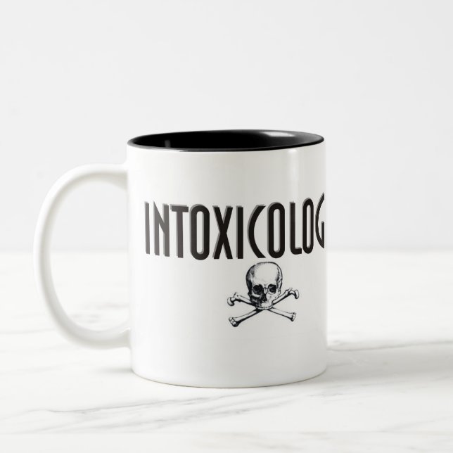 Em Dois Tons Caneca de café de Intoxicologist (Esquerda)