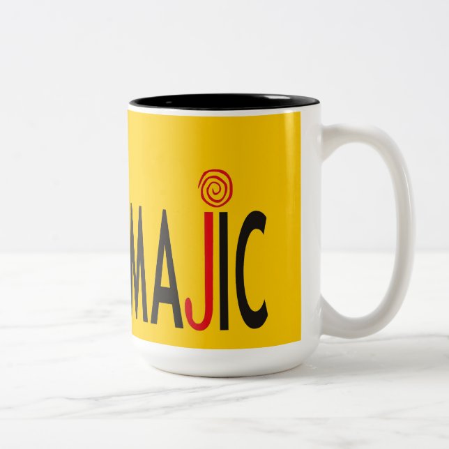 Em Dois Tons Caneca de café de MAJIC (Direita)