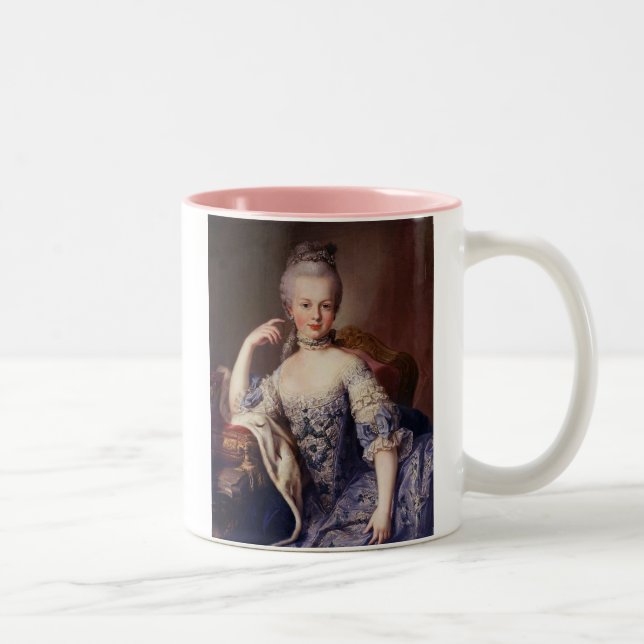 Em Dois Tons Caneca de café de Marie Antoinette (Direita)