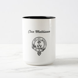 Em Dois Tons Caneca de café de Mathieson do clã