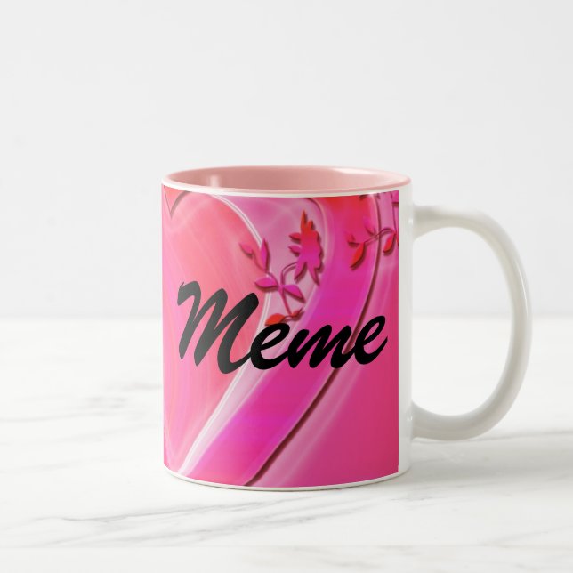 Em Dois Tons Caneca de café de Meme (Direita)