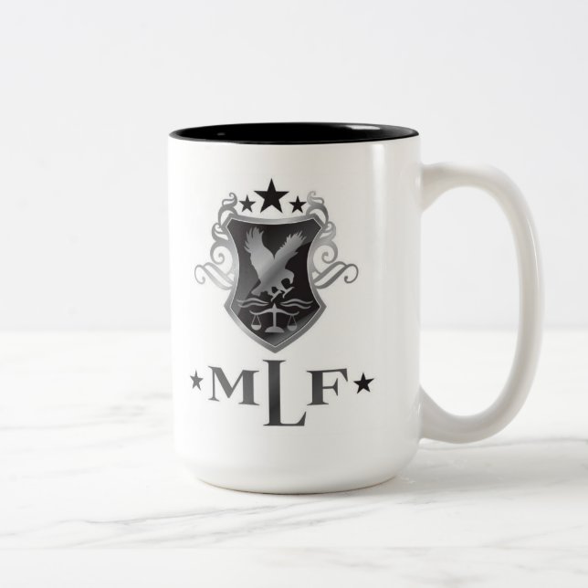 Em Dois Tons Caneca de café de MLF (Direita)