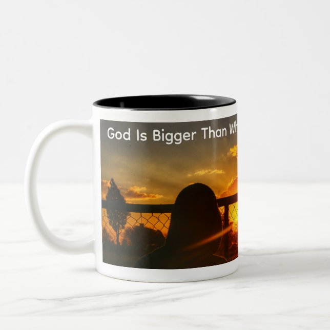 Em Dois Tons Caneca de Café de Motivação Matinal (Esquerda)