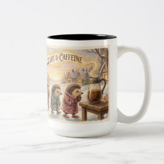 Em Dois Tons Caneca de Café de Natal Engraçada – Energizada pel