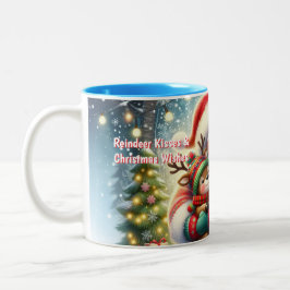 Em Dois Tons Caneca de Café de Natal Tocante
