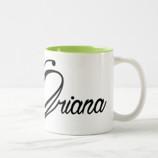 Em Dois Tons Caneca de café de Oriana