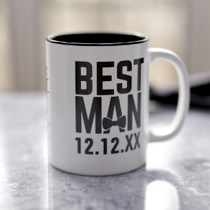 Em Dois Tons Caneca de Café de Padrinho de Noivo