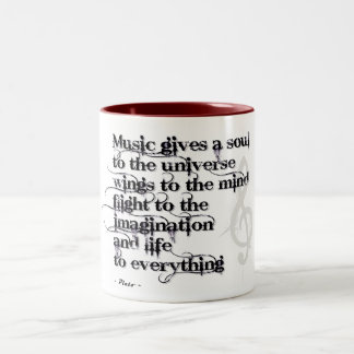 Em Dois Tons Caneca de café de Plato