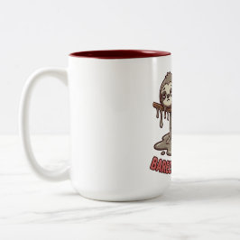 Em Dois Tons Caneca de Café de Preguiça Divertida Derretendo