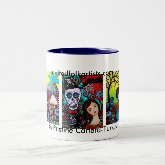 Em Dois Tons Caneca de café de PRISARTS (Centro)