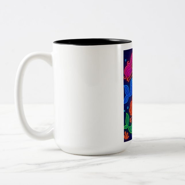 Em Dois Tons caneca de café de sereia (Esquerda)