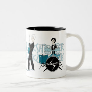 Em Dois Tons Caneca de café de Sparkshooter - banda