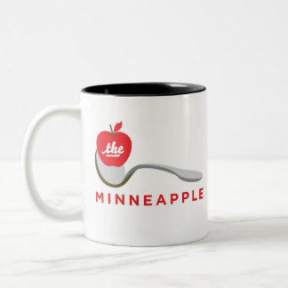 Em Dois Tons Caneca de café de Spoonbridge e de Minneapple