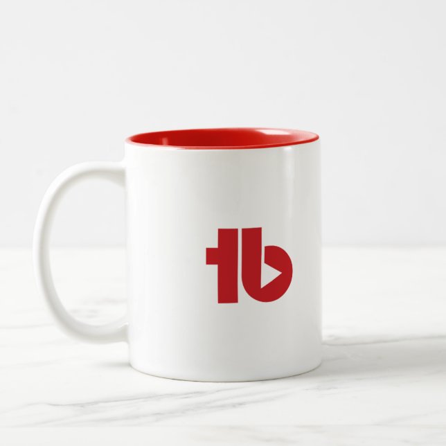 Em Dois Tons Caneca de café de TubeBuddy (Esquerda)