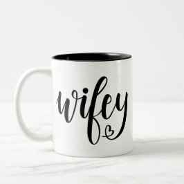 Em Dois Tons Caneca de café de Wifey