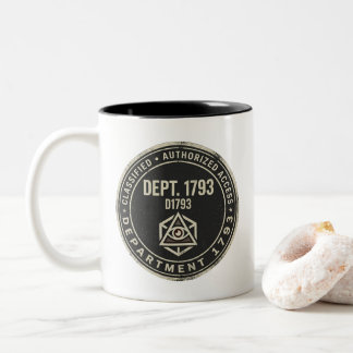 Em Dois Tons Caneca de Café Departamento 1793