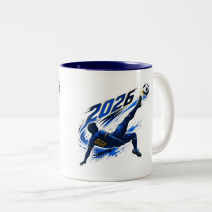 Em Dois Tons Caneca de Café Dinâmico Jogador de Futebol 2026 Du