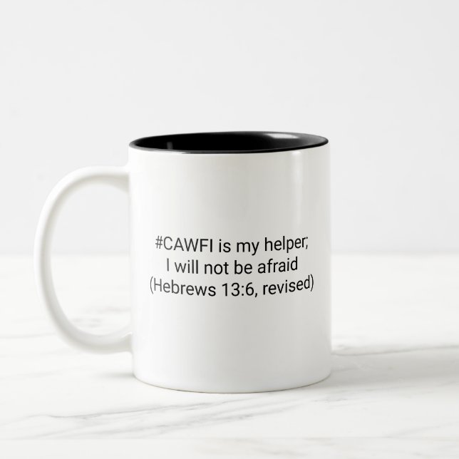 Em Dois Tons Caneca de Café Divertida e Inspiradora (Esquerda)