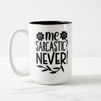 Em Dois Tons Caneca de Café Divertida e Sarcástica