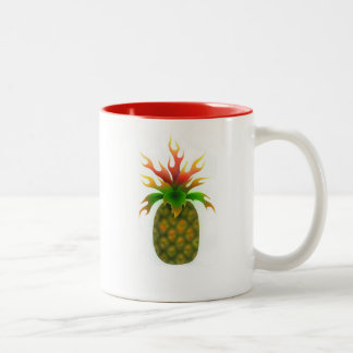Em Dois Tons Caneca de café do abacaxi