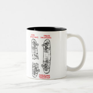Em Dois Tons Caneca de café do abalo