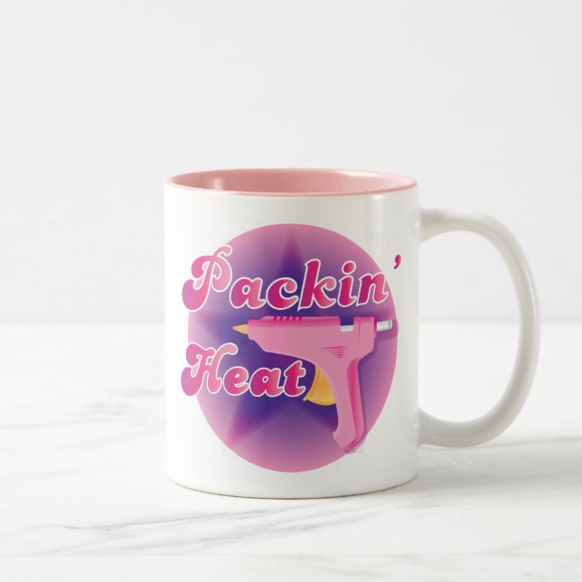Em Dois Tons caneca de café do calor do packin (Direita)