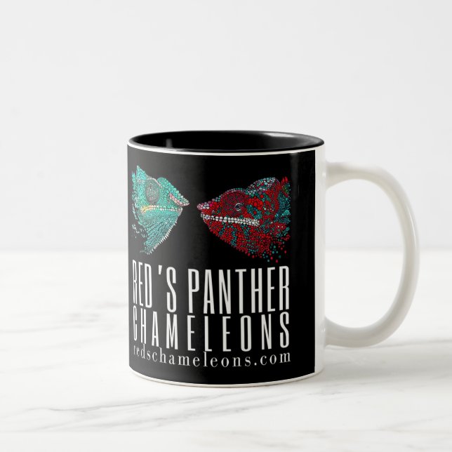 Em Dois Tons Caneca de café do camaleão (Direita)