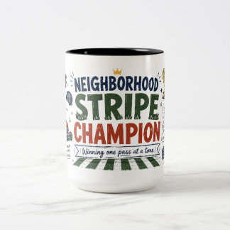 Em Dois Tons Caneca de Café do Campeão de Listras do Bairro Pap