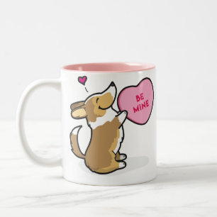 Em Dois Tons Caneca de café do Corgi-Sable do 2015-Pembroke do
