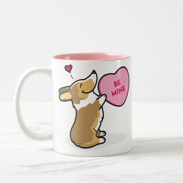 Em Dois Tons Caneca de café do Corgi-Sable do 2015-Pembroke dos (Esquerda)
