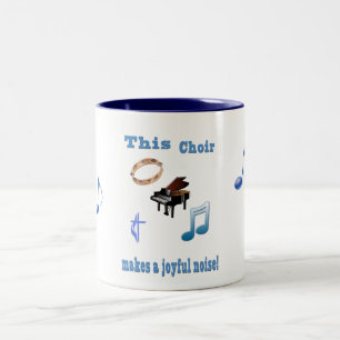 Em Dois Tons Caneca de café do Coro da Igreja