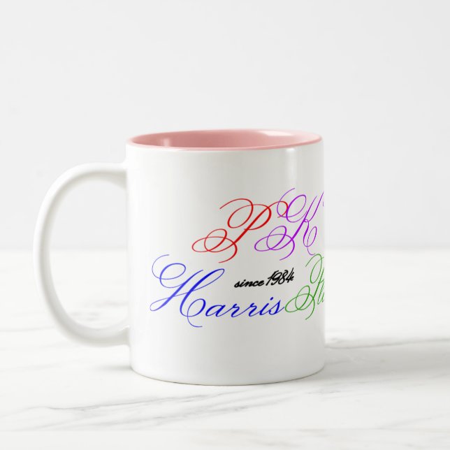 Em Dois Tons Caneca de café do desenhista do lugar de PkHarris (Esquerda)