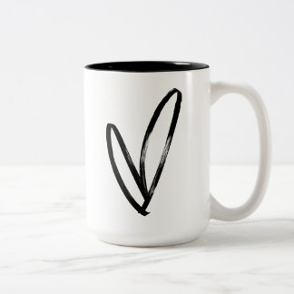 Em Dois Tons Caneca de Café do Dia dos Namorados de NYC – Amor 