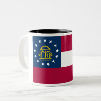 Em Dois Tons Caneca de café do Dois-Tom da bandeira do estado