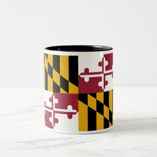 Em Dois Tons Caneca de café do Dois-Tom da bandeira do estado