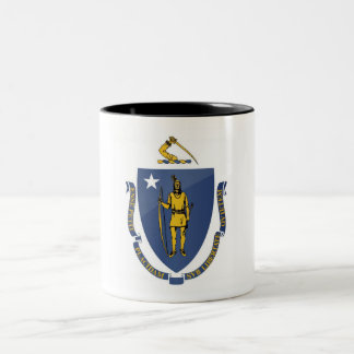 Em Dois Tons Caneca de café do Dois-Tom da bandeira do estado