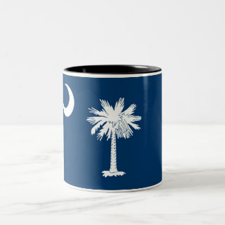 Em Dois Tons Caneca de café do Dois-Tom da bandeira do estado