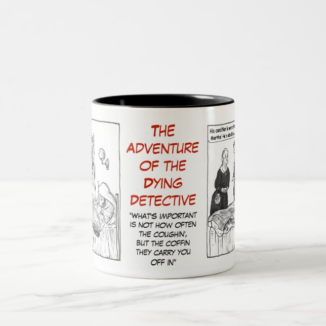 Em Dois Tons Caneca de café do Dois-Tom da série DYIN das (Centro)