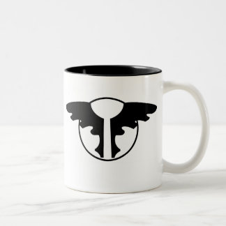 Em Dois Tons Caneca de café do emblema do Jackdaw